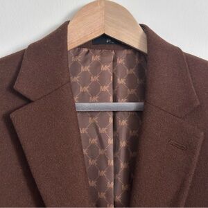 MICHAEL KORS Wool Blend (Silk / Cashmere) Blazer - Brown